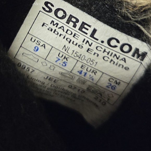 Sorel JOAN OF ARCTIC Women's Waterproof Boot NL1540-051 Fur Lined Gray Tall Sz 9 - Picture 4 of 6